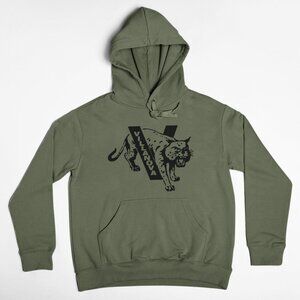 NEW Villanova Wildcats Retro Pullover Fleece Hoodie MILITARY ARMY GREEN